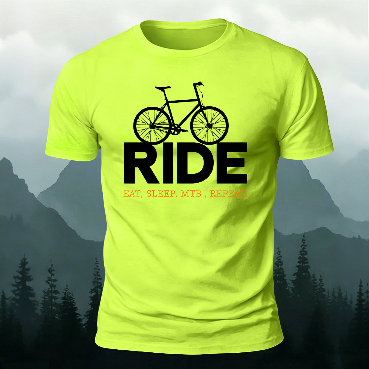 Outdoor Cycling Letter Print  Casual Cotton T-Shirt