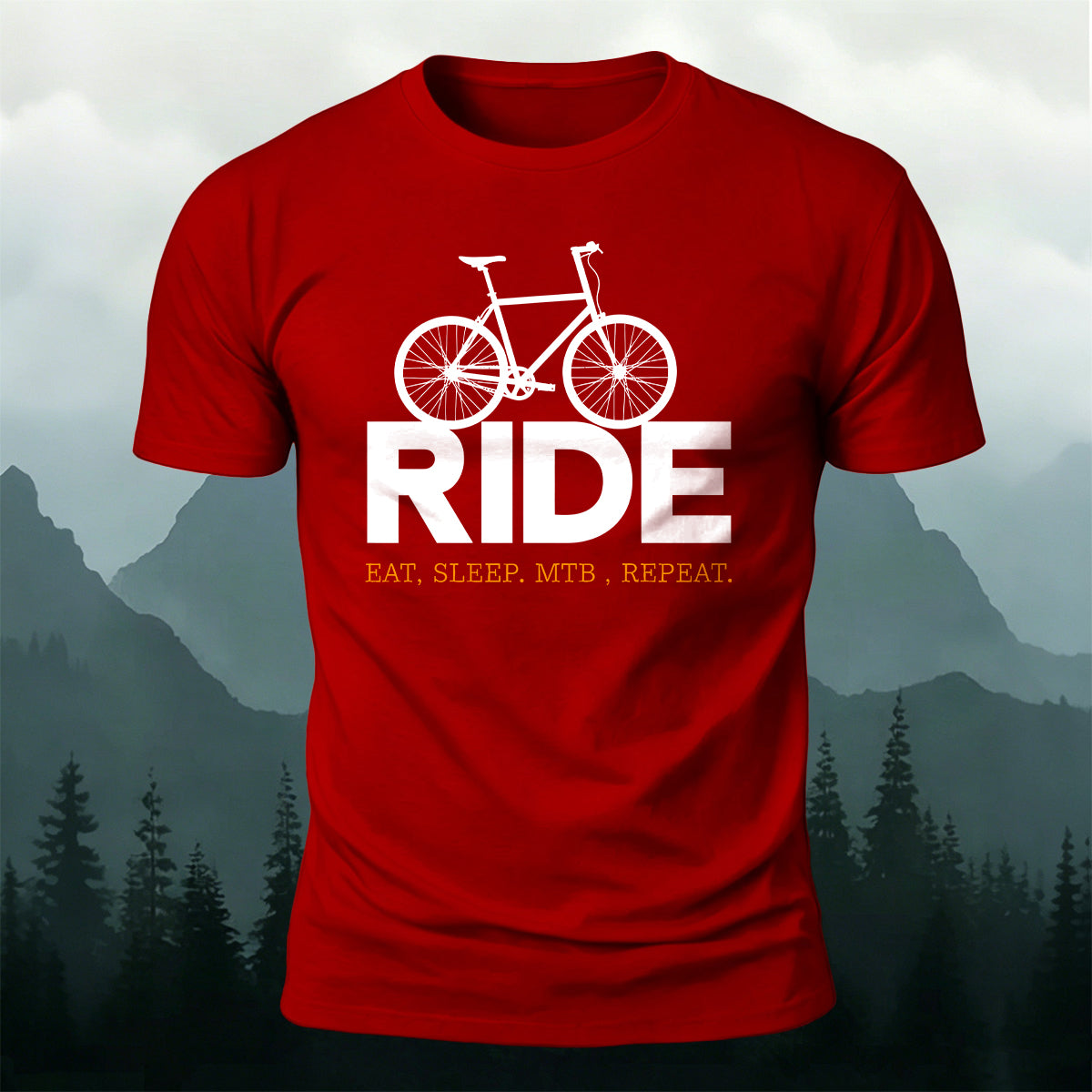 Outdoor Cycling Letter Print  Casual Cotton T-Shirt