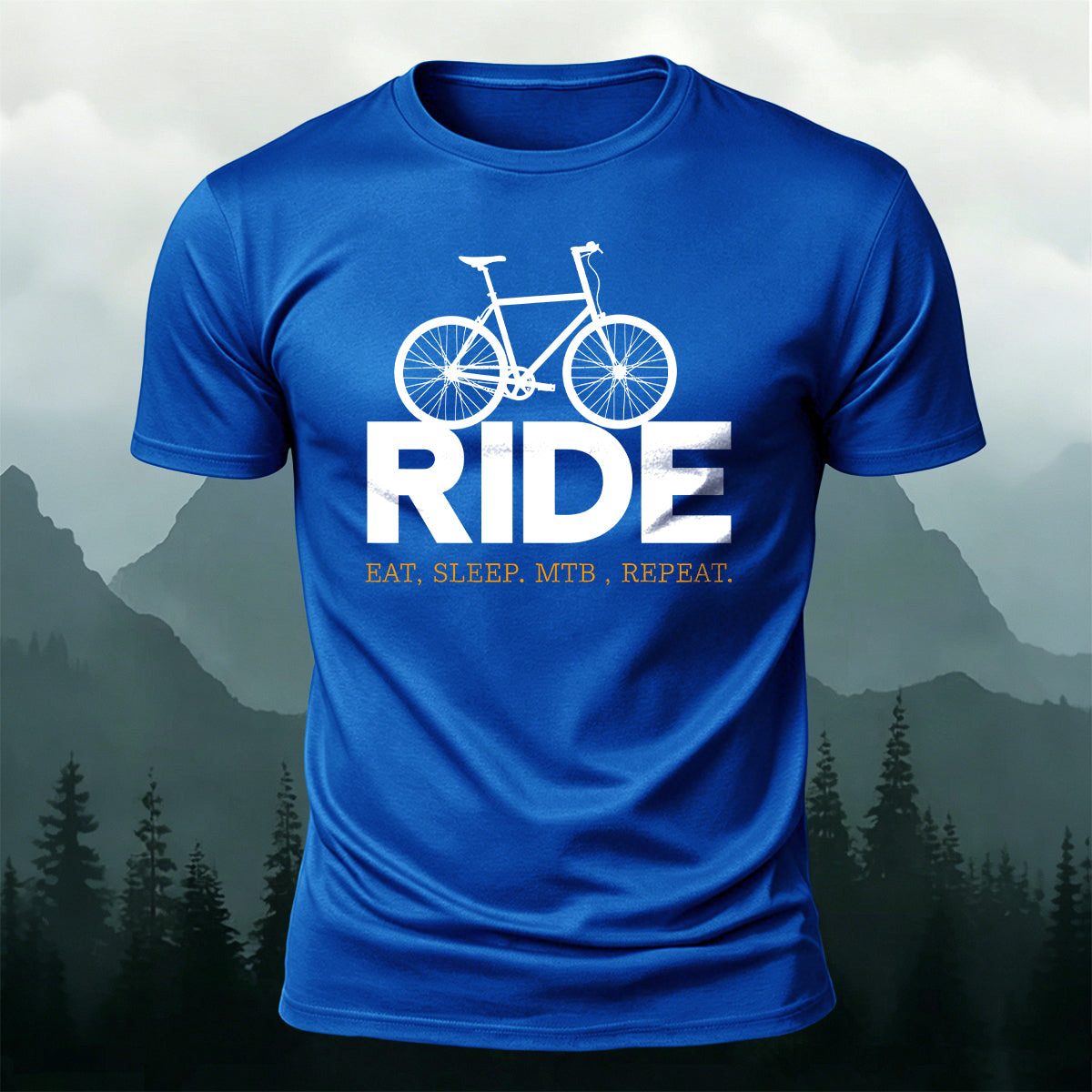 Outdoor Cycling Letter Print  Casual Cotton T-Shirt