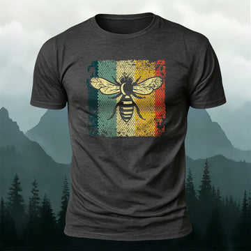 Cotton Artistic Insect Print Outdoor T-Shirt