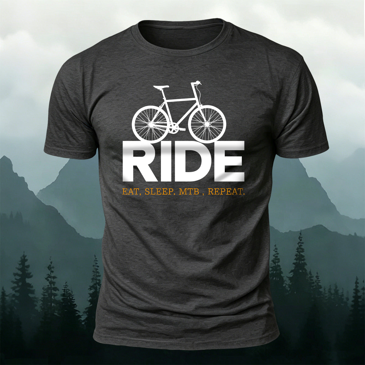 Outdoor Cycling Letter Print  Casual Cotton T-Shirt