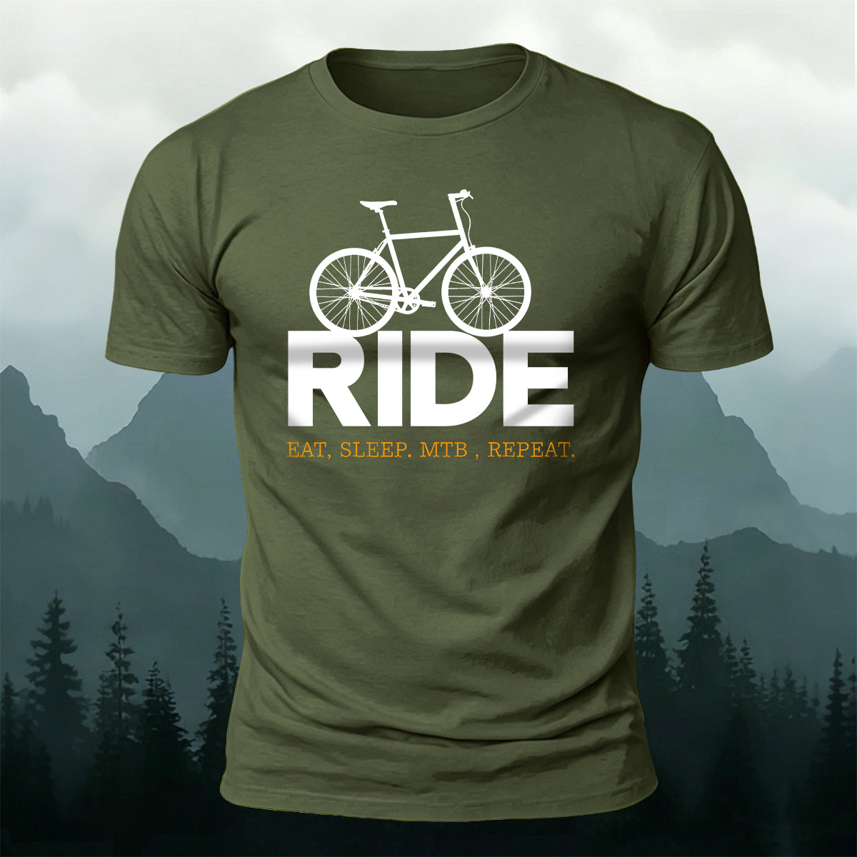 Outdoor Cycling Letter Print  Casual Cotton T-Shirt