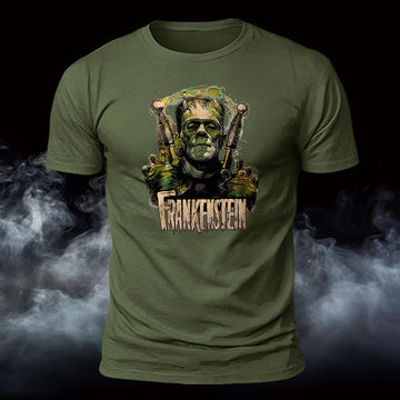 DTG Frankenstein Printed Short Sleeve T-Shirt