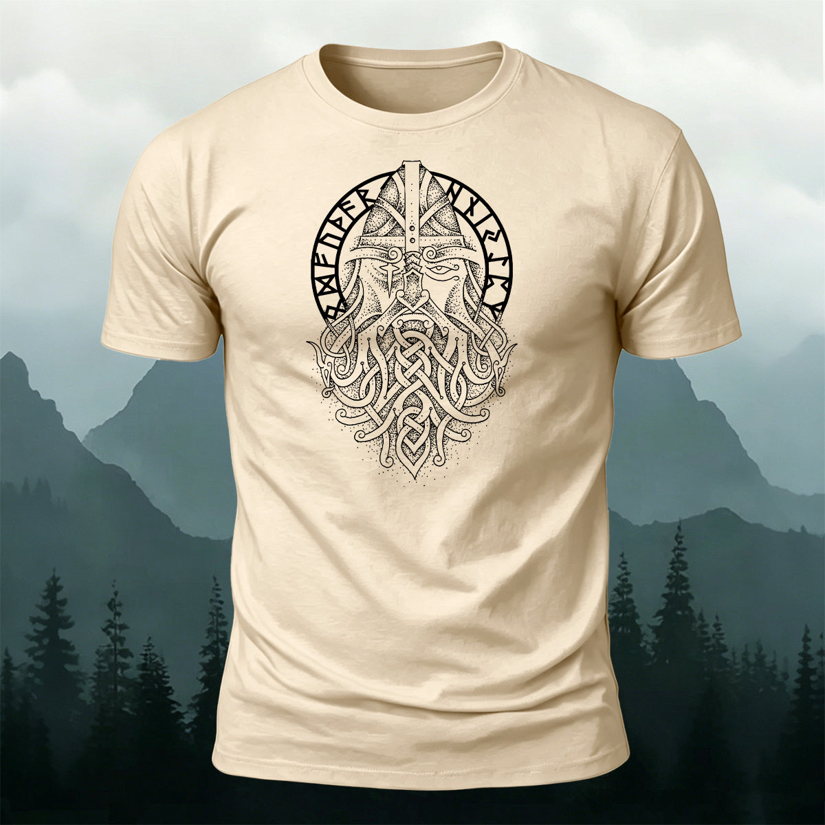 Viking Odin Tribe Casual Premium Cotton T-Shirt