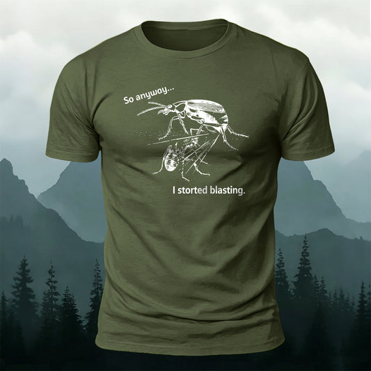 100% Cotton Fun Bombardier Beetle Casual Tee