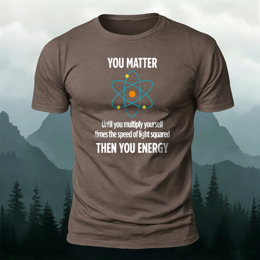 Cotton Physics Atom Graphic Breathable Casual Tee