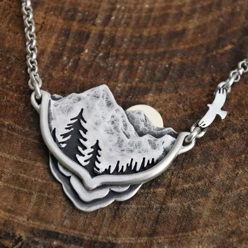 Valley Sunset Natural Fashion Design Pendant Necklace