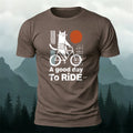Enjoy Cycling Fun Printed Casual Skin-Friendly Tee
