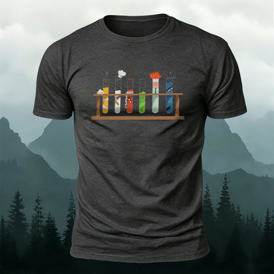100% Cotton Fun Chemistry Potion Pattern Casual Tee