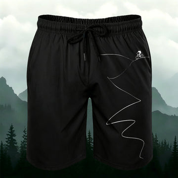 Outdoor Cycling Print Casual Men's Shorts