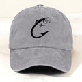 Minimalist Fish Fashion Casual Washed Cotton Cap
