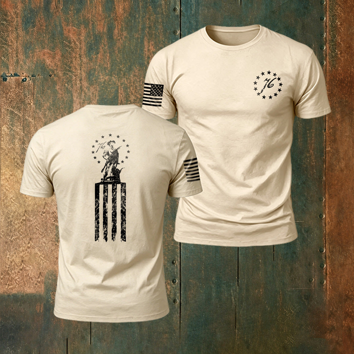 Hero Print American Vintage Premium Cotton T-Shirt