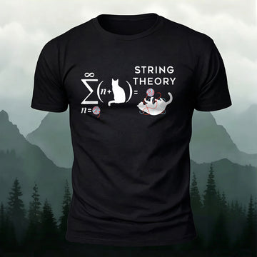 Premium Cotton Physics-Themed Printed Casual T-Shirt
