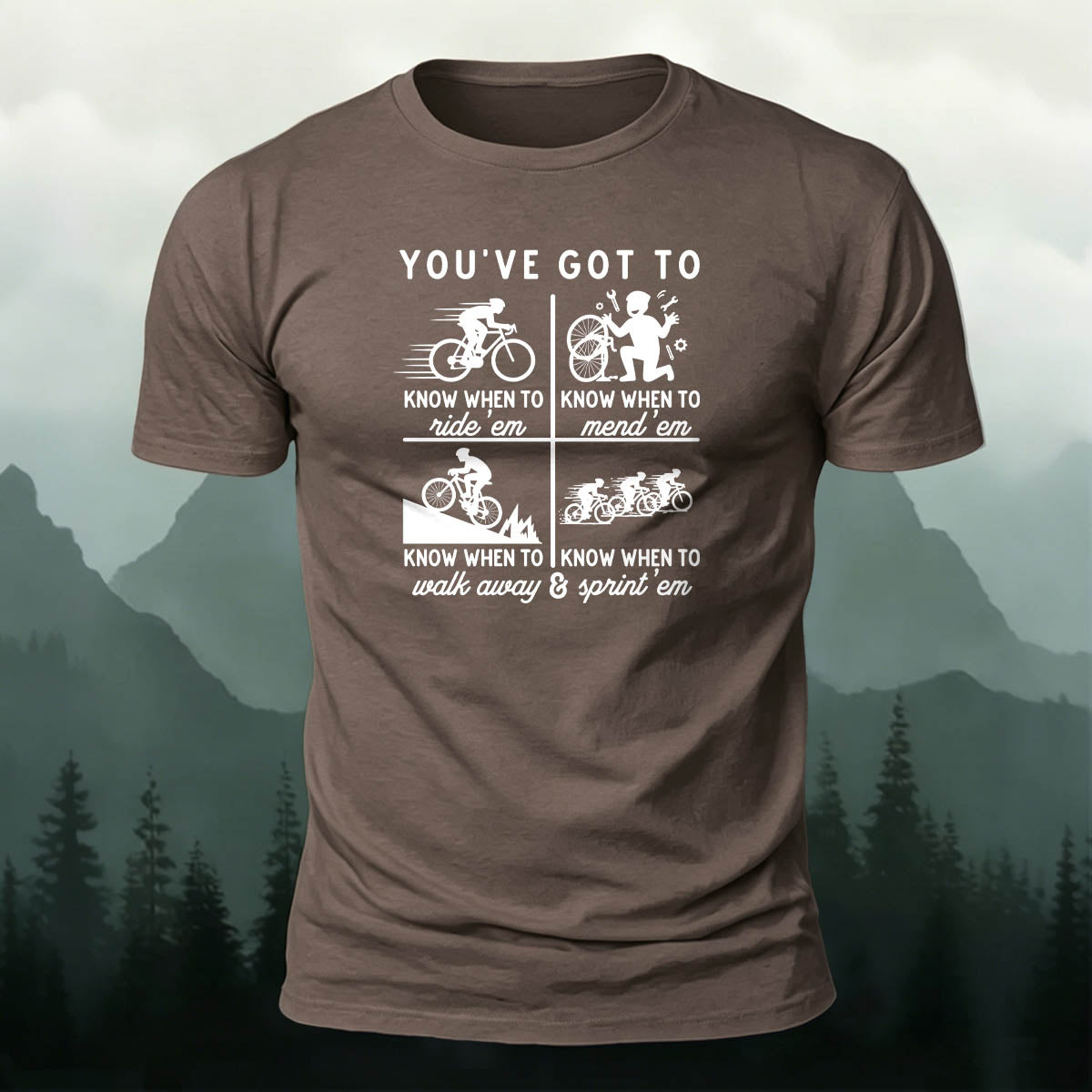 100% Cotton Riding Graphic Casual Daily Tee