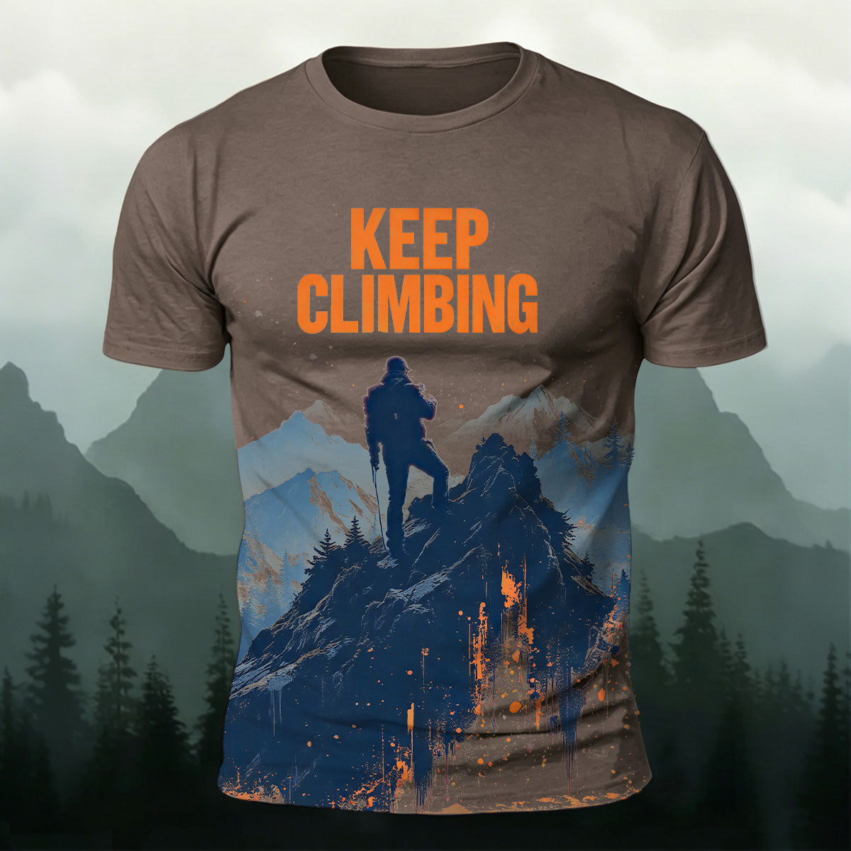 Keep Climbing Comfortable Cotton T-Shirt