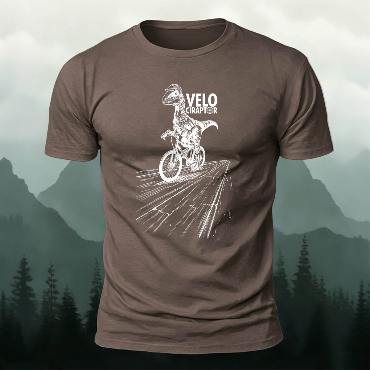 Fun Dinosaur-Print Casual Cotton T-Shirt