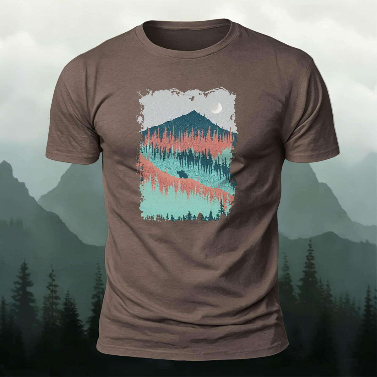 Mountain Outdoor Breathable Crew Neck T-Shirt