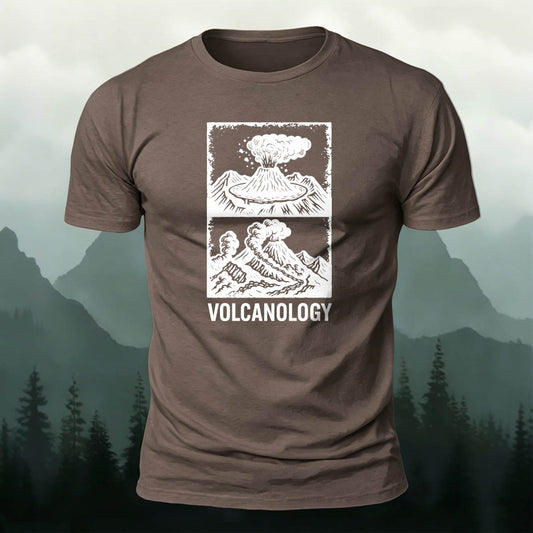 Cotton Volcanology Geology Science Print Casual Tee