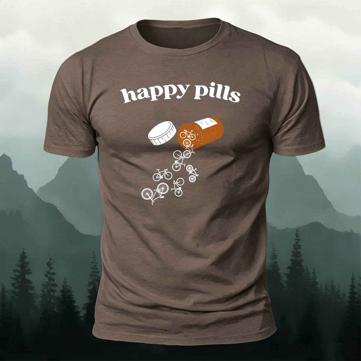 Cotton Happy Pills Printed Outdoor Cycling T-Shirt