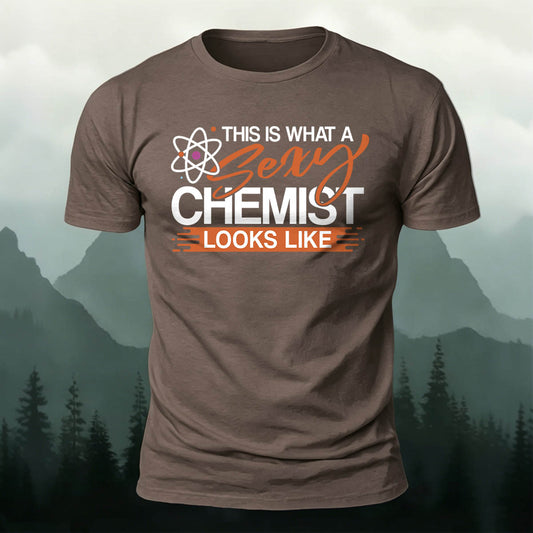 Soft Cotton Chemistry Enthusiast Printed Outdoor T-Shirt