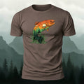 Trout Natural Print Casual Skin-Friendly T-Shirt