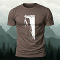 Rock Climbing Adventure Casual Outdoor Cotton T-Shirt