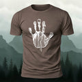 Rock Climbing Handprint Casual 100% Cotton T-Shirt