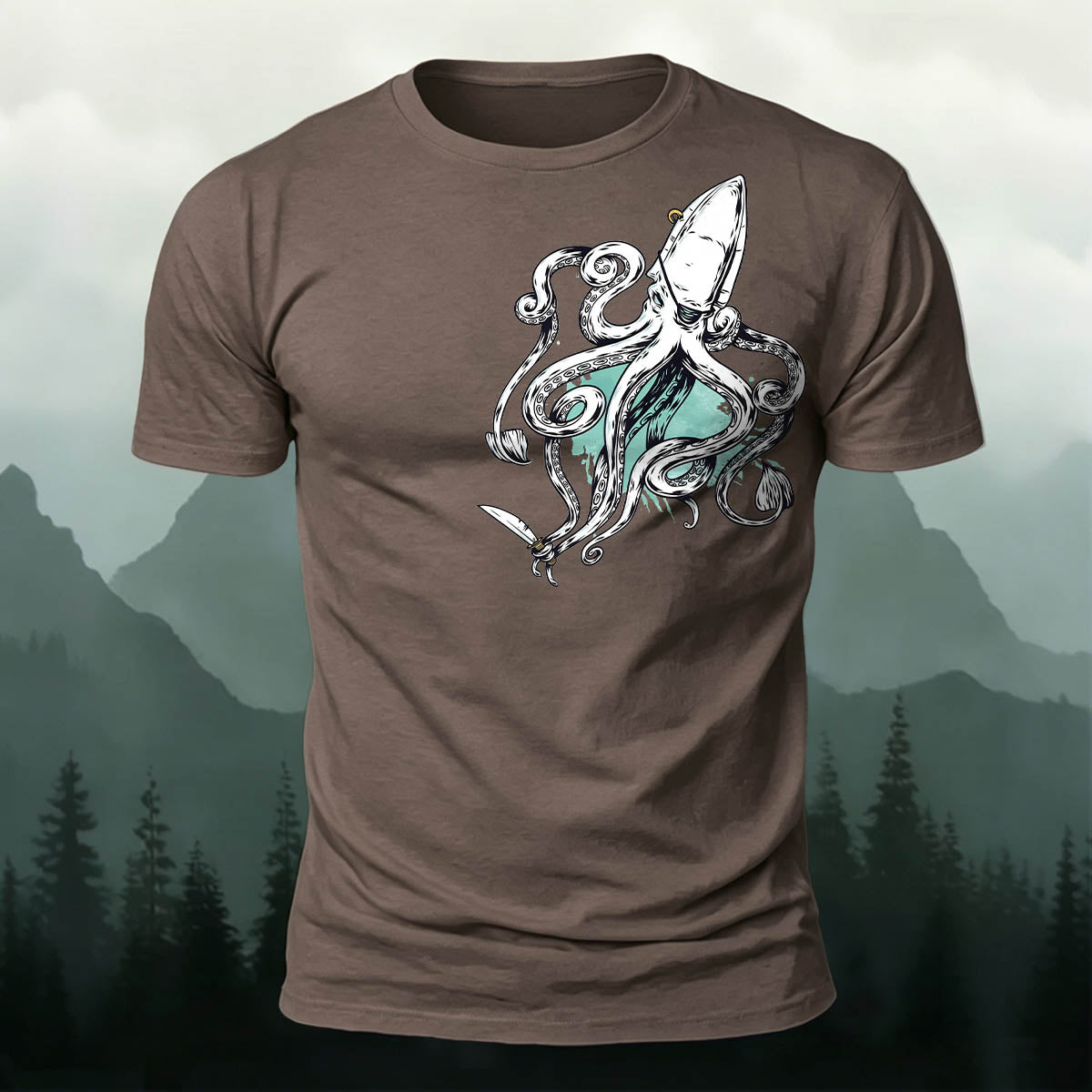 Retro Squid Outdoor Soft Breathable T-Shirt