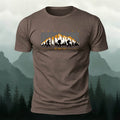 Snow Mountain Expedition Art Print Outdoor Cotton T-Shirt
