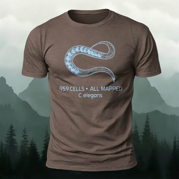 100% Cotton Minimalist Cells Biology Graphic Casual Tee