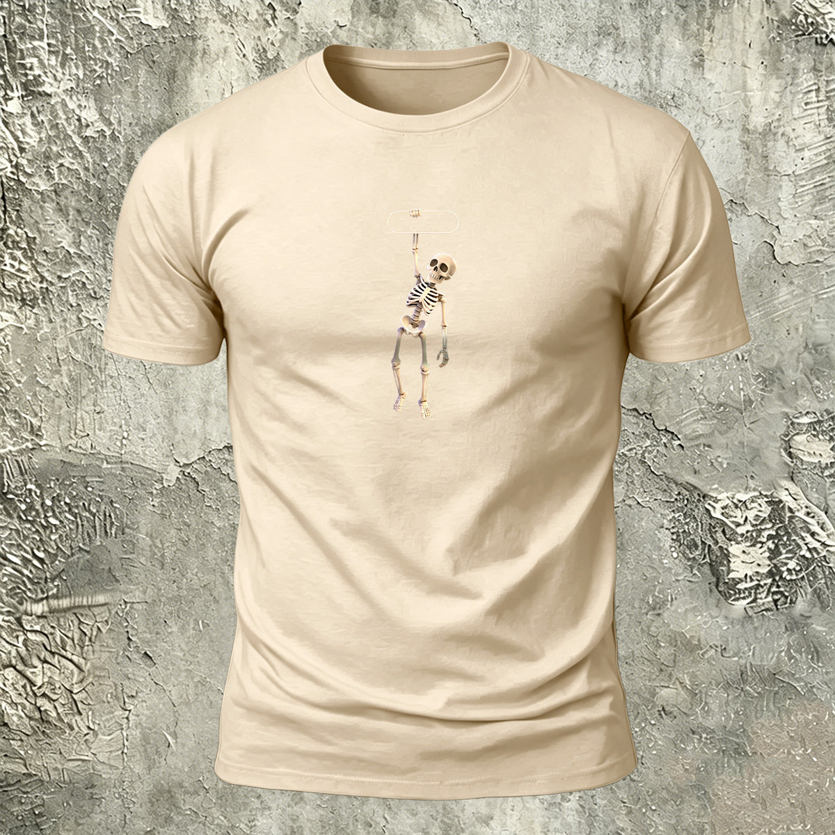 Fun Skull Minimalist Casual Premium Cotton T-Shirt