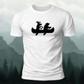 Boating Print Fashion Soft-touch Feel Casual T-shirt