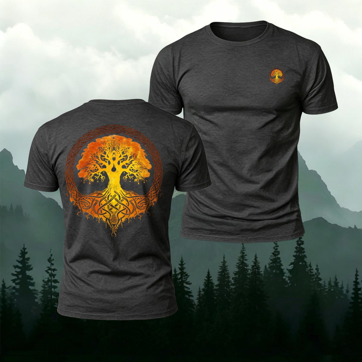 Art Tree Graphic Fashion 100% Cotton T-Shirt