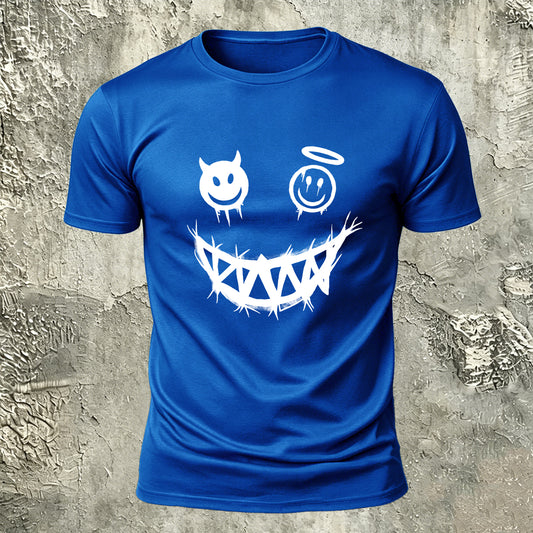 Quirky Expression Street Fashion Casual Breathable Tee