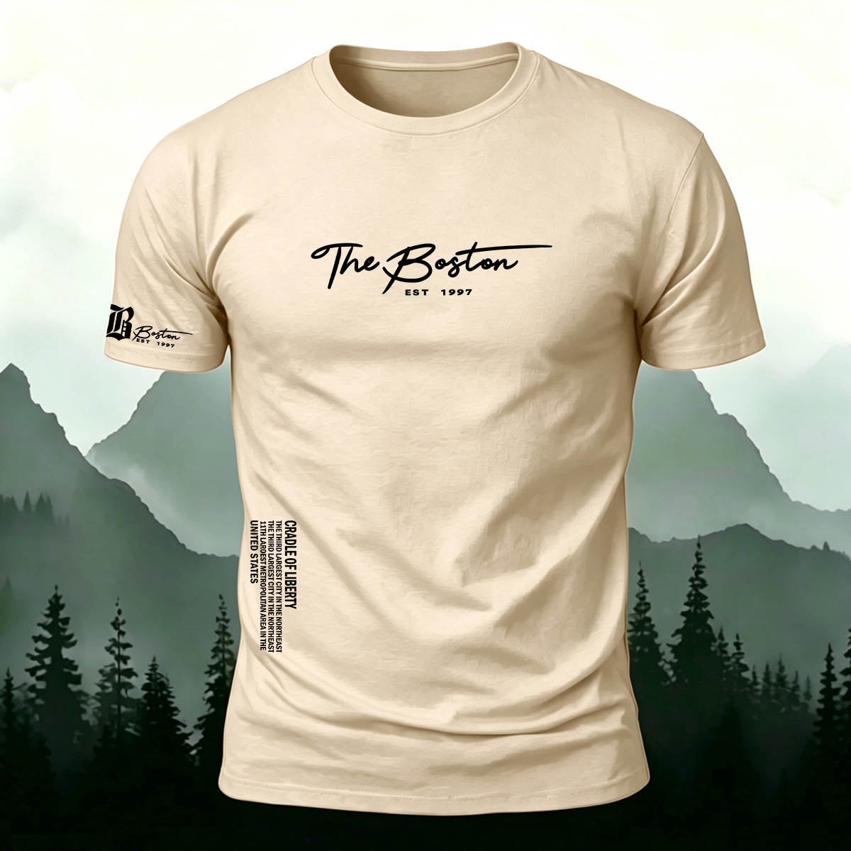 American Casual Streetwear Print Casual Cotton T-Shirt