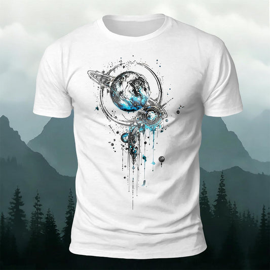 Tech Planet Fashion Print Casual Cotton T-Shirt