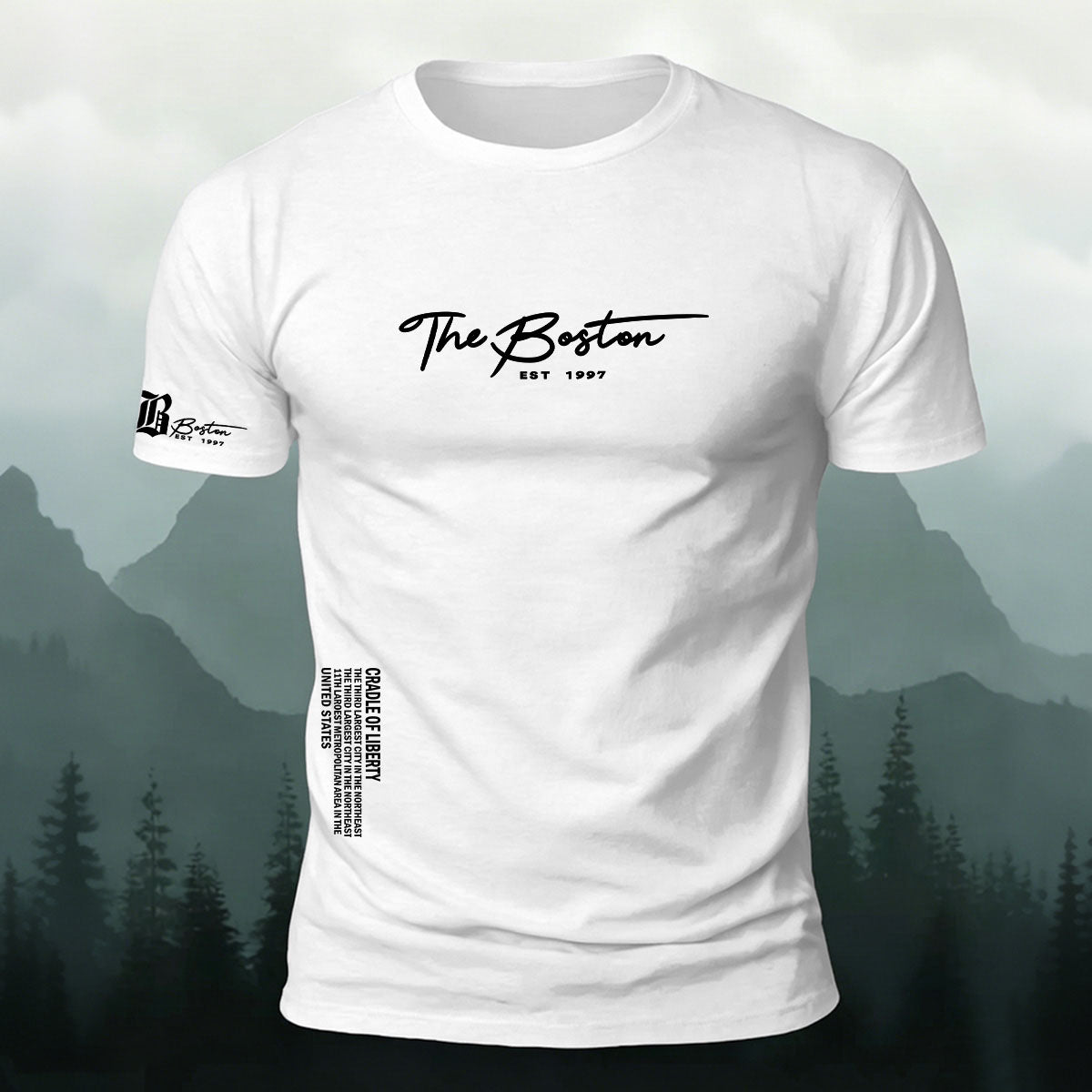 American Casual Streetwear Print Casual Cotton T-Shirt