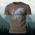 Crocodile Riding Fun Casual Premium Cotton T-Shirt