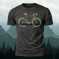 100% Cotton Letter Cycling Pattern Casual T-Shirt