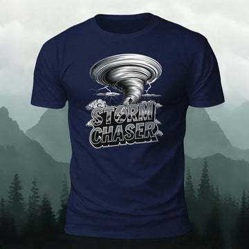 Combed Cotton Tornado Storm Chaser Casual T-Shirt