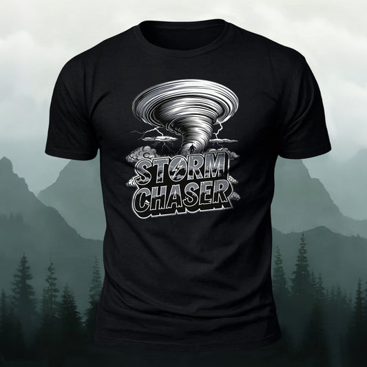 Combed Cotton Tornado Storm Chaser Casual T-Shirt