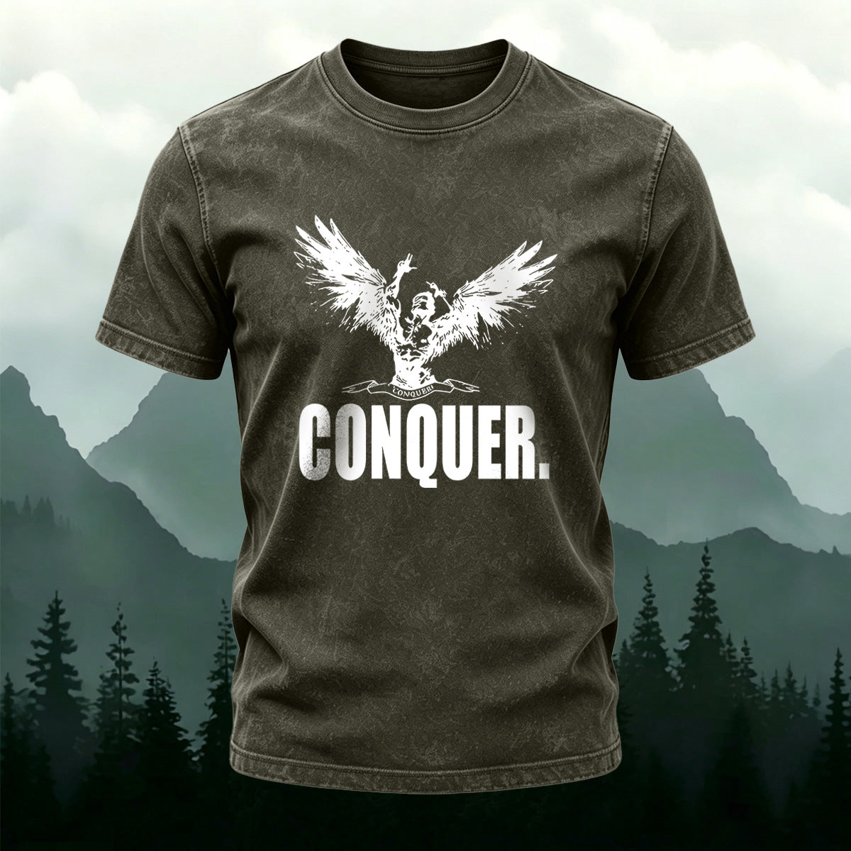 Minimalist Style Trendy Washed Cotton Casual T-Shirt
