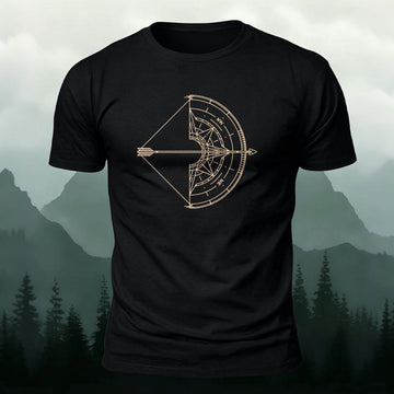 Bow and Arrow Graphic Trend Premium Cotton T-Shirt