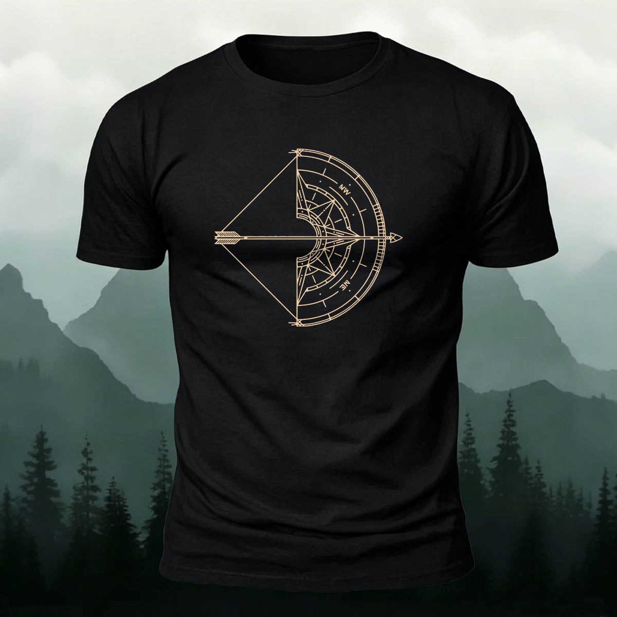 Bow and Arrow Graphic Trend Premium Cotton T-Shirt
