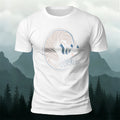 Fox Sketch Print Outdoor Comfort Cotton T-Shirt