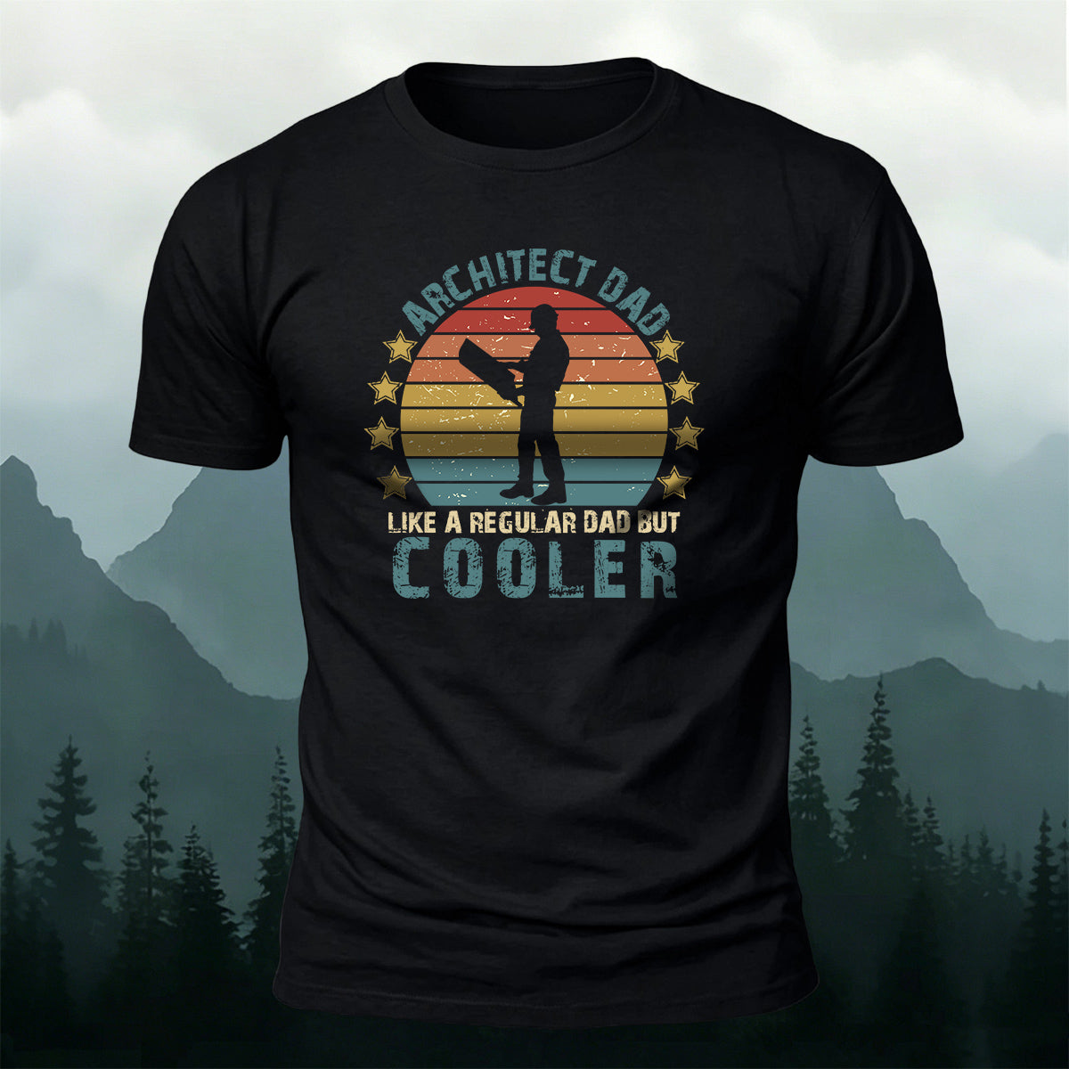 Cotton Workers Silhouette Casual Versatile T-Shirt