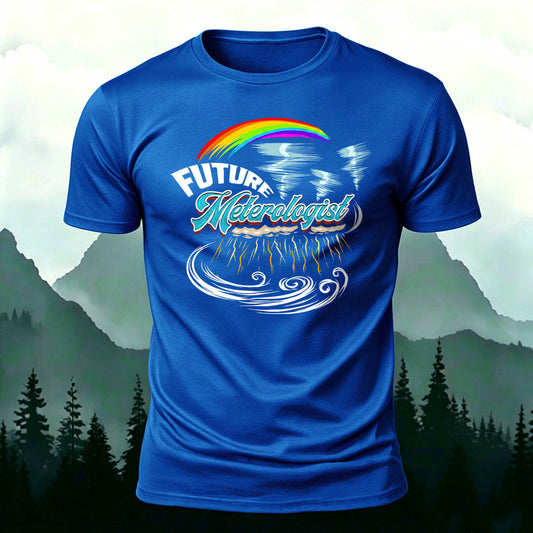 100% Cotton Future Meteorologist Graphic Breathable Tee