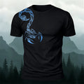 Scorpion Viking Mythology Print Casual Cotton T-Shirt
