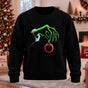 DTG Grinch Hand Printed Round Neck Sweatshirt
