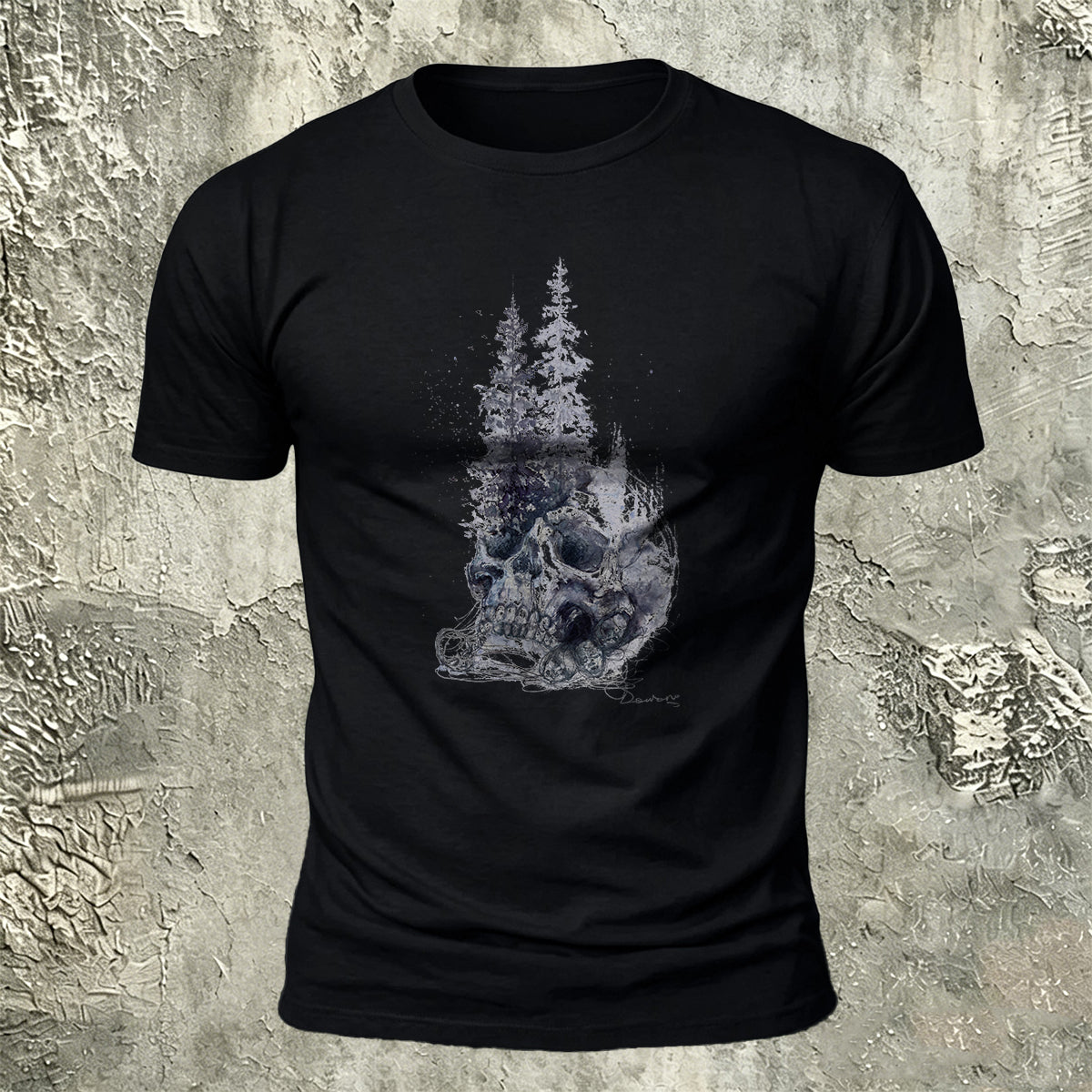 Creative Skull Graphic Casual Premium Cotton T-Shirt